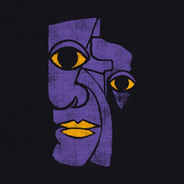 Picasso face (ultra violet refined) by bulografik